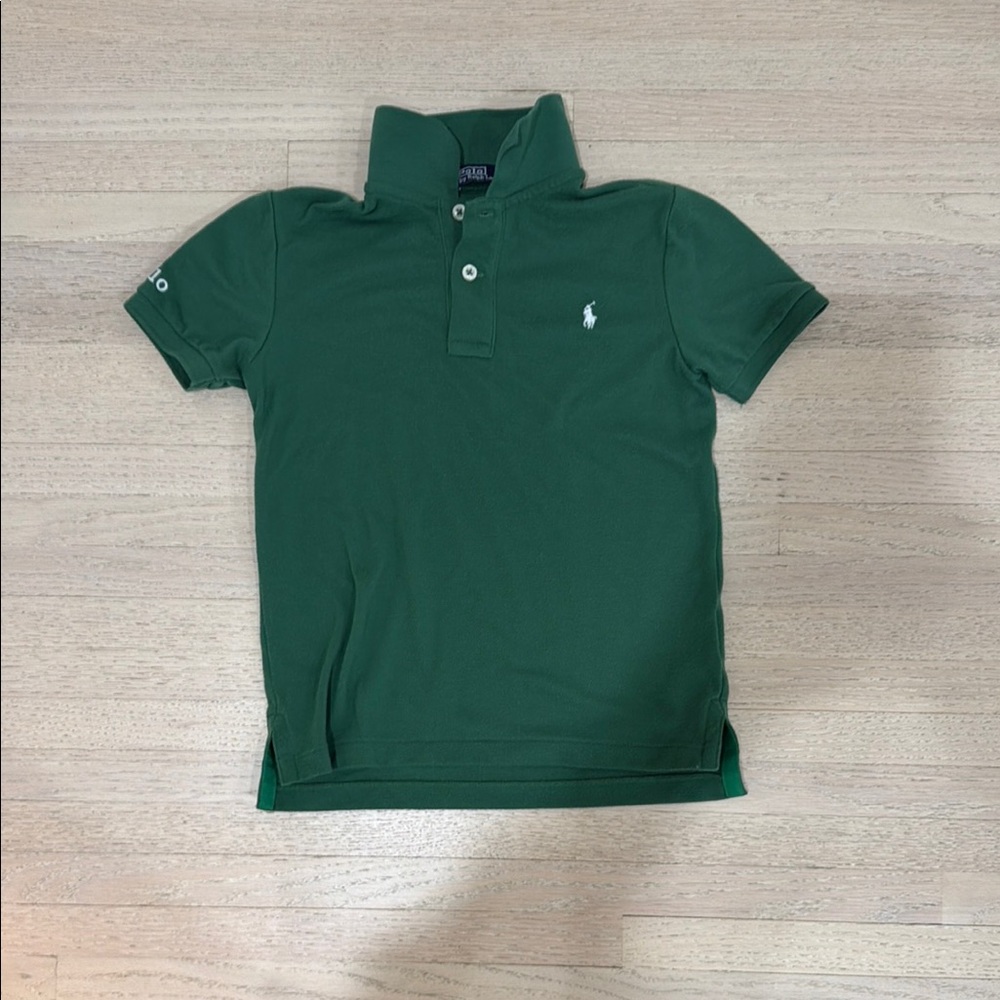 Ralph Lauren Boys Dark Green Polo with Embroidered Pony size 6